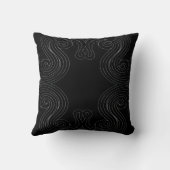 Sierlijk abstract ornament met spiraal motieven kussen (Achterkant)
