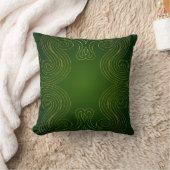 Sierlijk abstract ornament met spiraal motieven kussen (Deken)