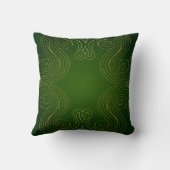 Sierlijk abstract ornament met spiraal motieven kussen (Achterkant)