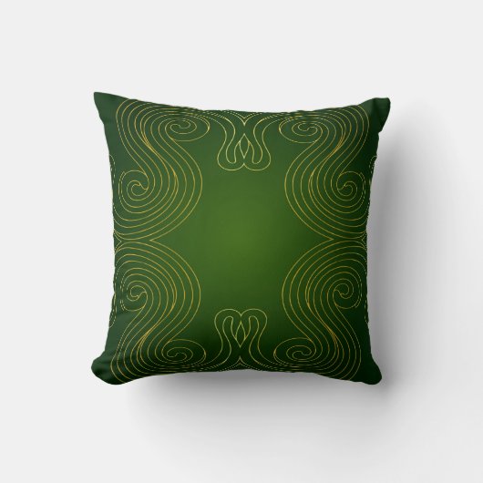 Sierlijk abstract ornament met spiraal motieven kussen (Voorkant)
