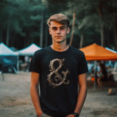 Sierlijk Ampersand-ontwerp T-shirt
