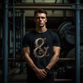 Sierlijk Ampersand-ontwerp T-shirt