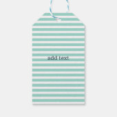 Sierlijk,Anker,Muntgroene Strepen Cadeaulabel (Achterkant)