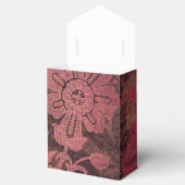 Sierlijk antiek kant damast bedankdoosjes (Geopend)