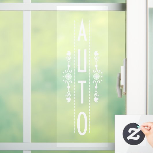 Sierlijk Automatisch Bord voor Deur, Raamsticker (Huis)