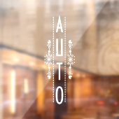 Sierlijk Automatisch Bord voor Deur, Raamsticker (Vel 2)