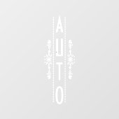 Sierlijk Automatisch Deur Signaal, Raamsticker (Vel)