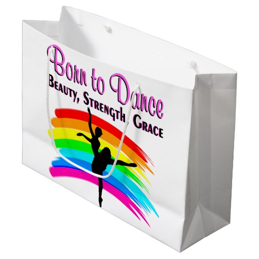 SIERLIJK BALLERINA ONTWERP GROOT CADEAUZAKJE (Voorkant Gekanteld)