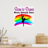 SIERLIJK BALLERINA ONTWERP POSTER (Keuken)