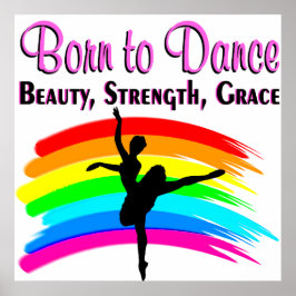 SIERLIJK BALLERINA ONTWERP POSTER