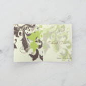 Sierlijk Blad/ Foto- en Dankkaarten Bedankkaart (Binnen)