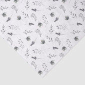 sierlijk blauw bloemig | Op maat gedrukt tissuepap Tissuepapier (Detail)