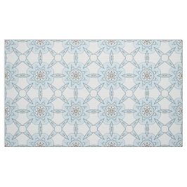 Sierlijk bleekblauw bloempatroon stof
