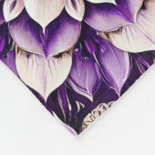 Sierlijk Bloem Mandala Ontwerp Fleece Deken (Hoek)