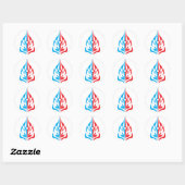 Sierlijk Bloemendesign Ronde Sticker (Vel)