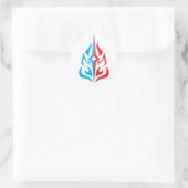 Sierlijk Bloemendesign Ronde Sticker (Tas)