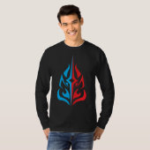 Sierlijk Bloemendesign T-shirt (Voorkant volledig)