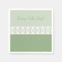 Sierlijk bloemig accentpapier servet