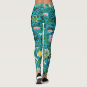 Sierlijk Bloemmotief Leggings (Achterkant)