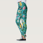 Sierlijk Bloemmotief Leggings (Links)