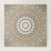 Sierlijk Bloemmotief Mandala Legpuzzel (Horizontaal)