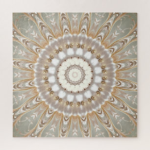 Sierlijk Bloemmotief Mandala Legpuzzel