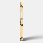 Sierlijk bloemmotief met zwarte randen Case-Mate iPhone case (Achterkant / Links)