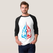 Sierlijk Bloemmotief T-shirt (Voorkant volledig)