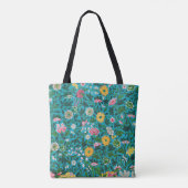 Sierlijk Bloemmotief Tote Bag (Achterkant)