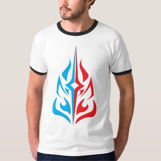 Sierlijk Bloemontwerp T-shirt (Voorkant)