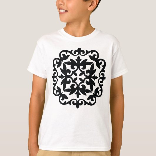 Sierlijk Bloemontwerp T-shirt (Voorkant)