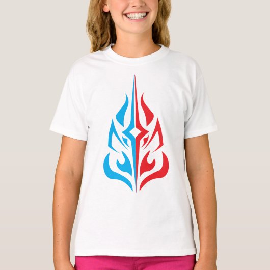 Sierlijk Bloemontwerp T-shirt (Voorkant)