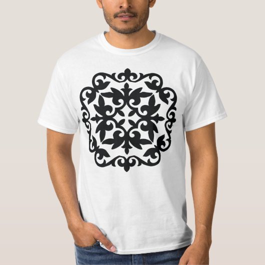Sierlijk Bloemontwerp T-shirt (Voorkant)