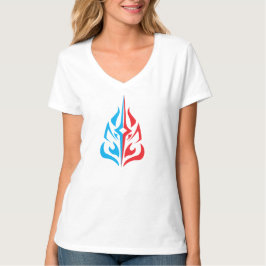 Sierlijk Bloemontwerp T-shirt