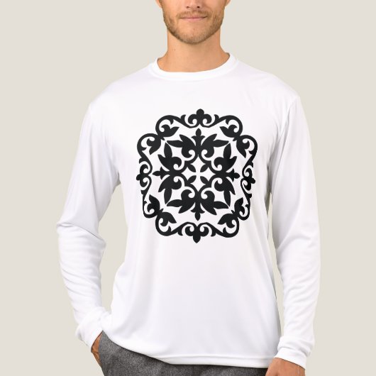 Sierlijk Bloemontwerp Tri-Blend Shirt (Voorkant volledig)
