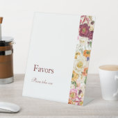 SIERLIJK Blooms Favorieten teken Reclamebord Met Voetstuk (Insitu)