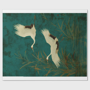 Sierlijk cadeom papier tissue papier Japanse Kraan