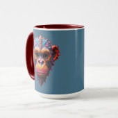 Sierlijk Chimpansee Masker Mok (Voorkant links)