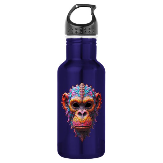 Sierlijk Chimpansee Masker Waterfles (Voorkant)
