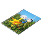 Sierlijk dansend actief Fubby poppetjes stel. Notitieboek (Linkerzijde)