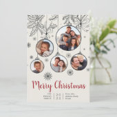 sierlijk | Foto Collage Holiday Kaart (Staand voorkant)