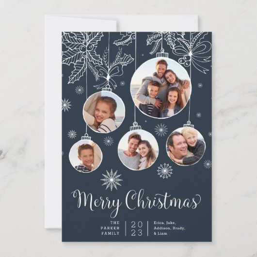 sierlijk | Foto Collage Holiday Kaart (Voorkant)