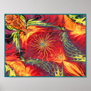 Sierlijk Fractal Design Poster