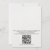 Sierlijk Gebosseerd Vintage Bloemmotief QR Code Br Kaart (Achterkant)