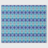 Sierlijk gekleurd glas kerst verpakkings papier (Vlak)