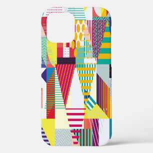 Sierlijk geometrisch, abstract naadloos patroon. iPhone 12 hoesje