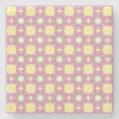 sierlijk geometrisch patroon stenen onderzetter (Voorkant)