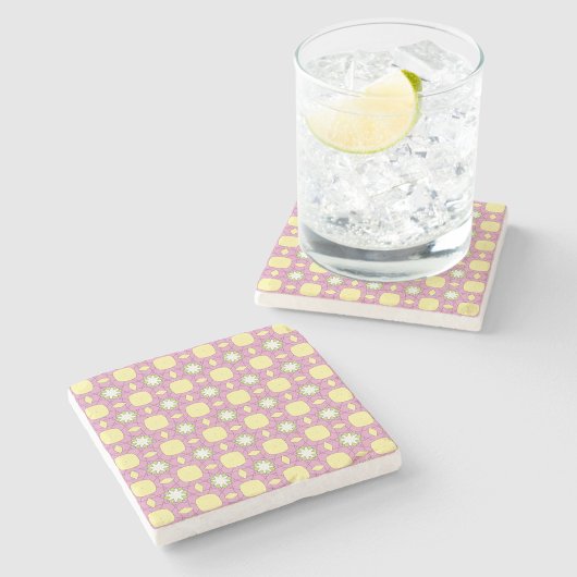 sierlijk geometrisch patroon stenen onderzetter