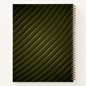 Sierlijk Gouden Bloem Motief Notebook Notitieboek (Achterkant)