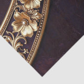 Sierlijk Gouden Bloemmotief Tissuepapier (Detail)